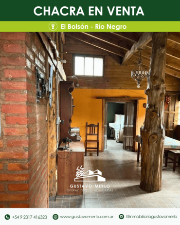 Chacra sobre Ruta 40, Los Repollos Río Negro, a 12 kms de El Bolsón camino a Bariloche.