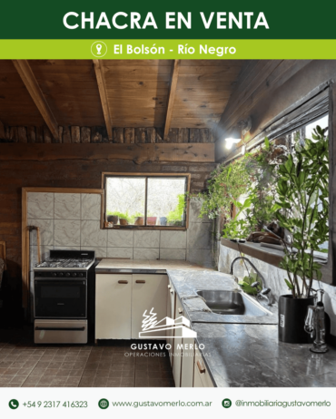 Chacra sobre Ruta 40, Los Repollos Río Negro, a 12 kms de El Bolsón camino a Bariloche.