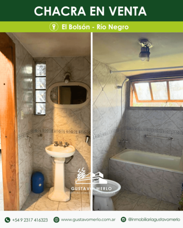Chacra sobre Ruta 40, Los Repollos Río Negro, a 12 kms de El Bolsón camino a Bariloche.