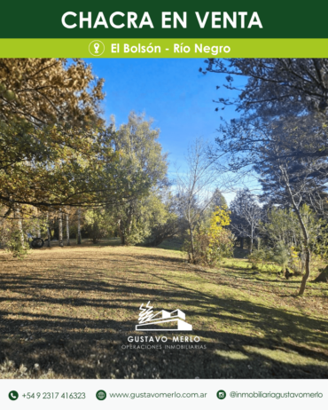Chacra sobre Ruta 40, Los Repollos Río Negro, a 12 kms de El Bolsón camino a Bariloche.